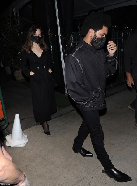 Angelina and The Weeknd were spotted leaving the restaurant after their dinner date.